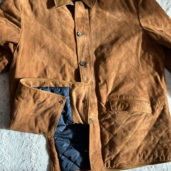 Peter Millar Goatskin suede field coat. - Picture 4 of 11